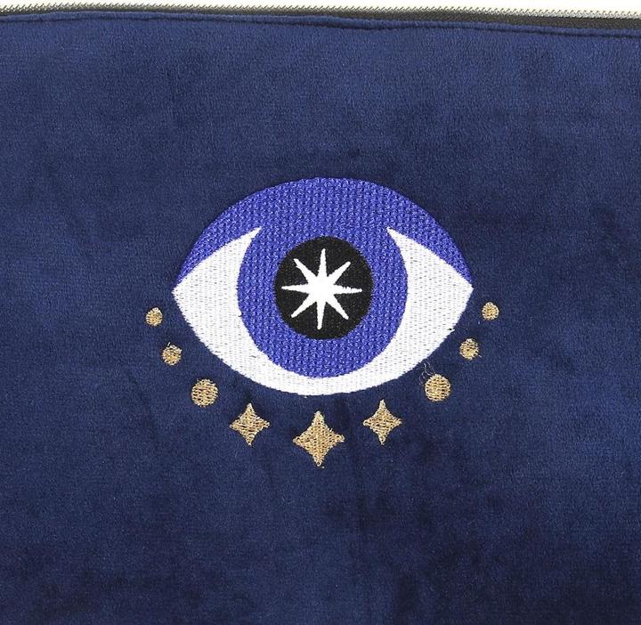 Actual product image Something Different All Seeing Eye Velvet Cosmetic Bag