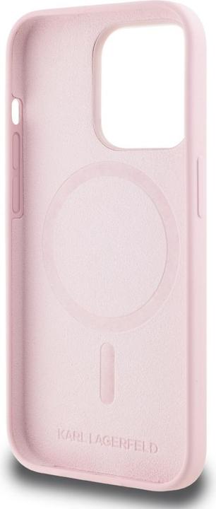 Actual product image Karl Lagerfeld Liquid Silicone Karl and Choupette MagSafe Case for iPhone 14 Pro Pink (Apple iPhone 14 Pro)