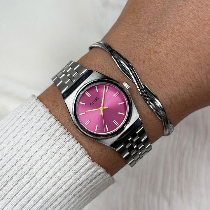 Produktbild Cluse Retro 70's Mini Silver (Analoguhr, 32 mm)