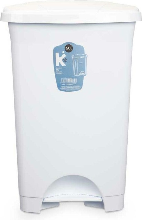 Produktbild Natec Papierkorb mit Pedal Weiss Kunststoff 50 L (3 Stück) (50 l)