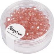 Produktbild Rayher Glas Schliffperle, 4mm ø, rosé, 100 Stück