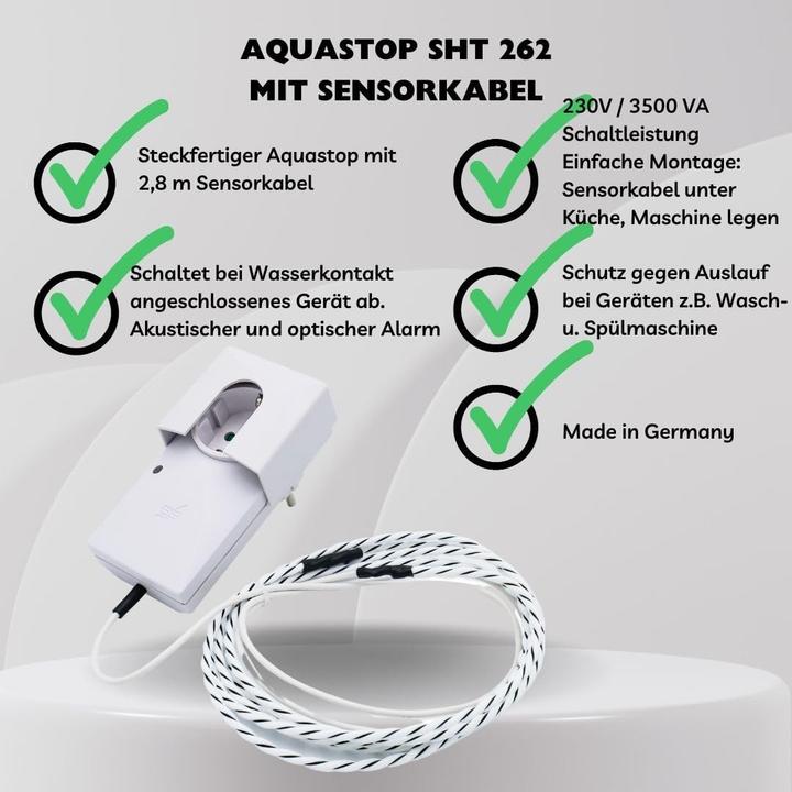 Image du produit Schabus 300262 Détecteur d'eau avec capteur externe via prise de courant