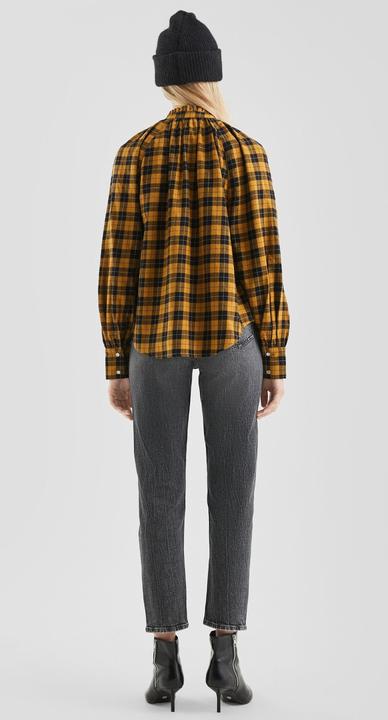 Immagine prodotto s.Oliver Bluse Karobluse mit Raglanärmel und Rüsche am Stehkragen (34)