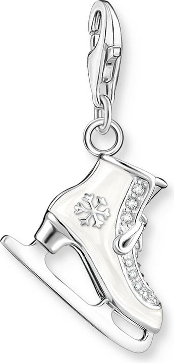 Thomas Sabo Charm pendentif patin à glace argent (Argent 925, Émail)