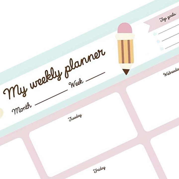 Actual product image Weekly note calendar Pusheen Block, 29.7 x 42 cm (A3)