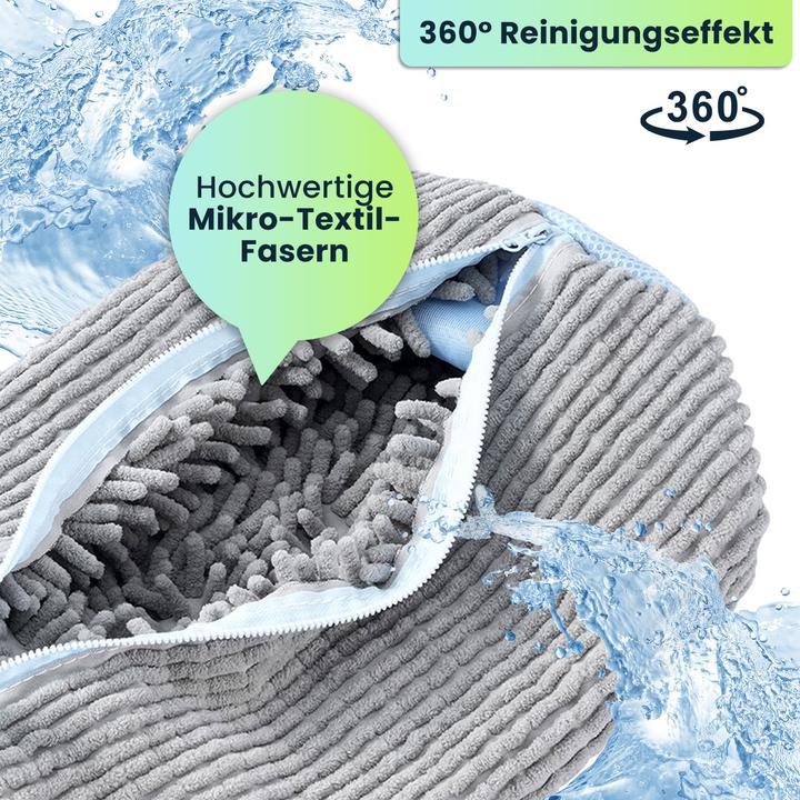 Actual product image Ideoon 2er-Set Schuhwaschbeutel mit Reinigungsfasern