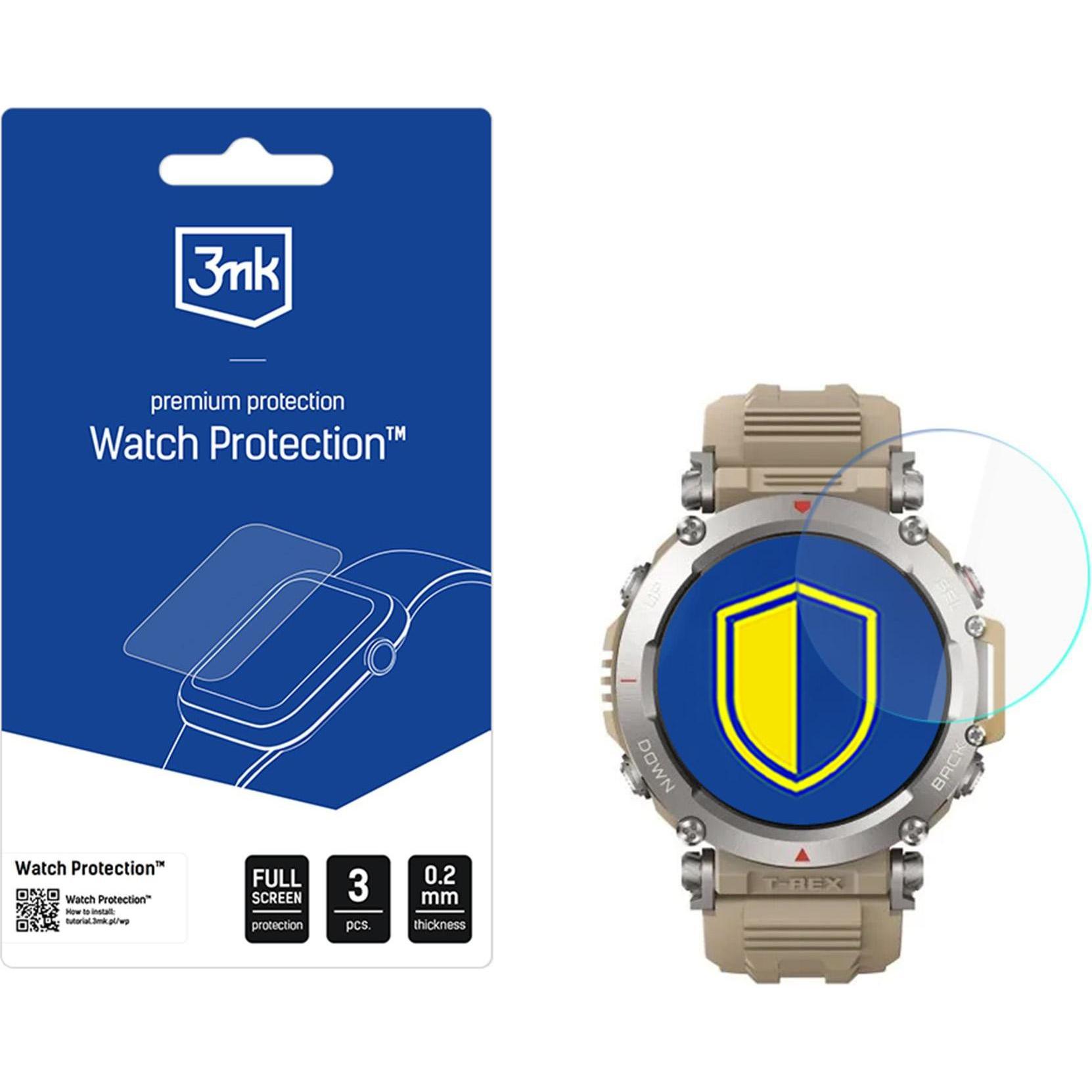 3MK Watch Protection FlexibleGlass pro Amazfit T-Rex Ultra, Accessori per smartwatch