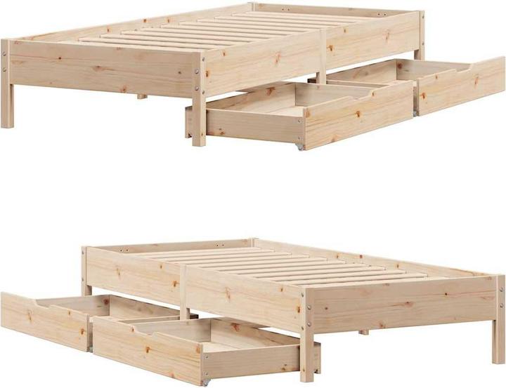 Actual product image vidaXL Bettgestell (75 x 190 cm)