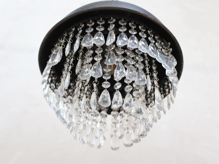 Produktbild Chic Antique Factory Hängelampe mit Kunststoffkristallen (E27)