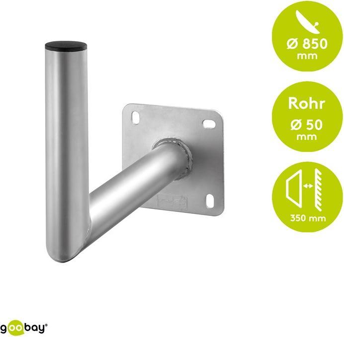 Produktbild Goobay SAT-Schüssel Wandhalter (Spiegel + Antennen Montage)