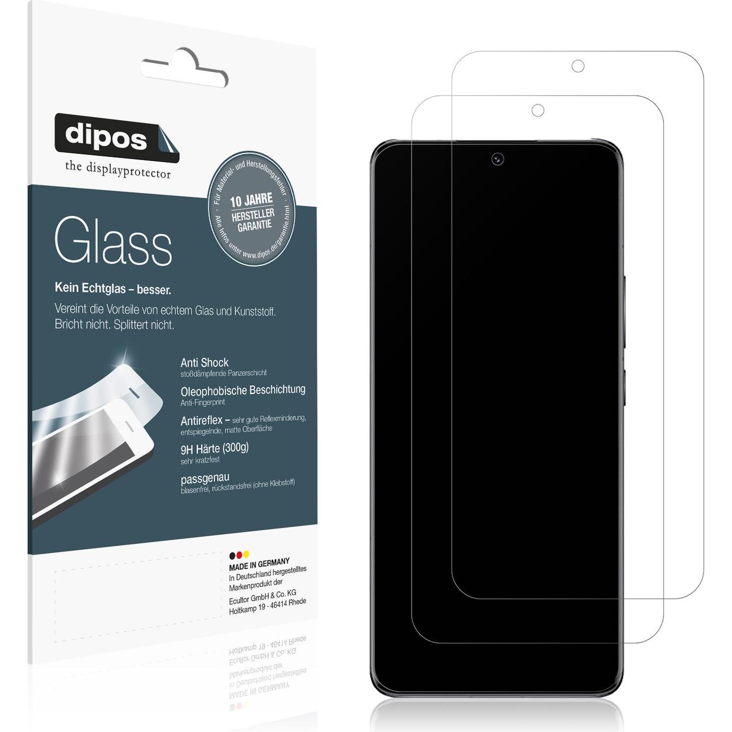 Dipos Displayschutz Anti-Shock (1 Stück, Xiaomi 13 Pro), Smartphone Schutzfolie, Transparent