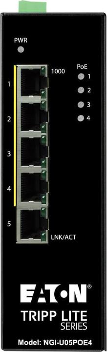Produktbild Eaton 5-Port Unmanaged Industrial Gigabit Ethernet Switch - 10/100/1000mbps -10 to 60 C DI (5 Ports)