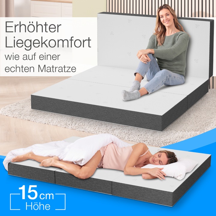 Immagine prodotto Bestschlaf Materasso Visco per ospiti (140 x 200 cm, Nucleo di schiuma)