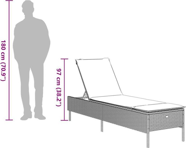 Immagine prodotto vidaXL Sonnenliege (198 cm)