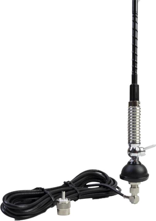 Produktbild PNI CB-Antenne S60 mit Butterfly, Spiesslänge 59 cm, mit Halterung, 4 m Kabel und PL-Stecker, Glasfas