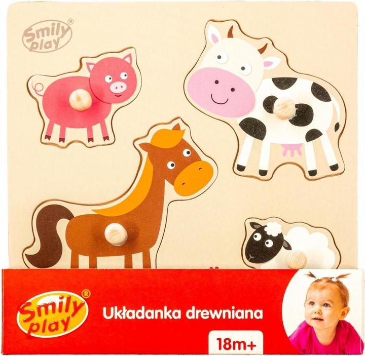 Produktbild Smily Wooden puzzle (4 Teile)