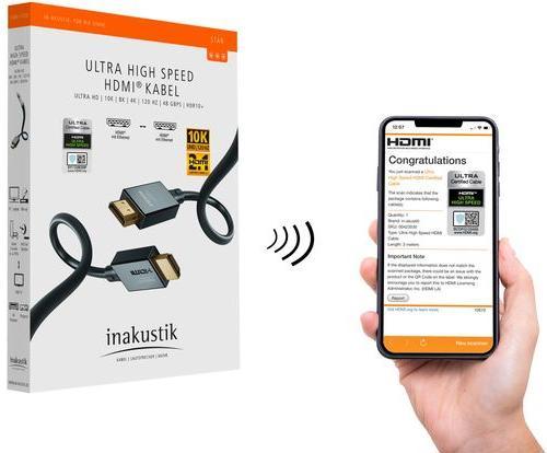 Produktbild Inakustik HDMI – HDMI (2 m, HDMI, 2.1)