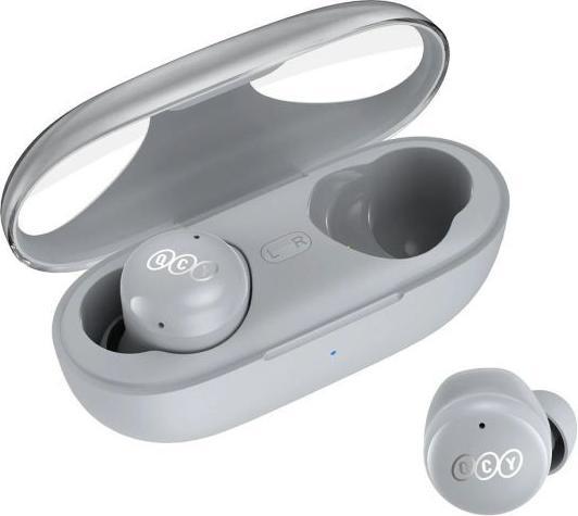 Produktbild QCY T17S/BT/BezdrÃ¡t/Å edÃ¡ (ANC, 7.50 h, Kabellos)