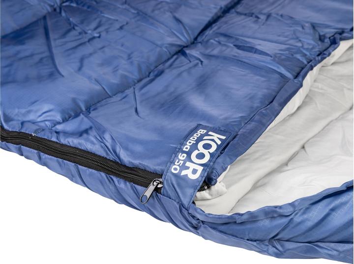 Actual product image Koor Sleeping Bag Baaba 950 Blue 80 x 220 cm (220 cm)