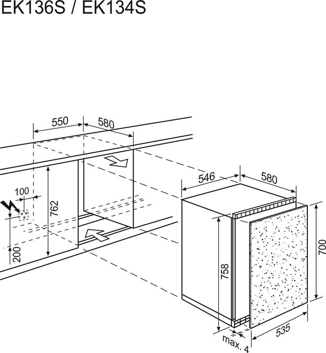 Produktbild Electrolux EK136SLWE (111 l)