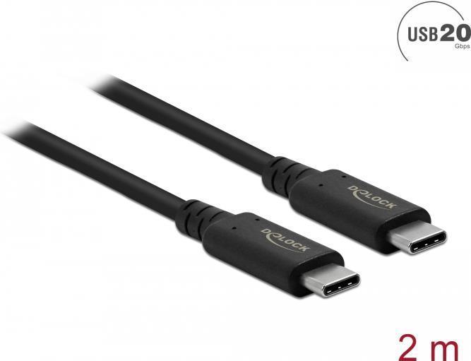 Produktbild Delock USB-C – USB-C (2 m, USB 3.2, 20 W)