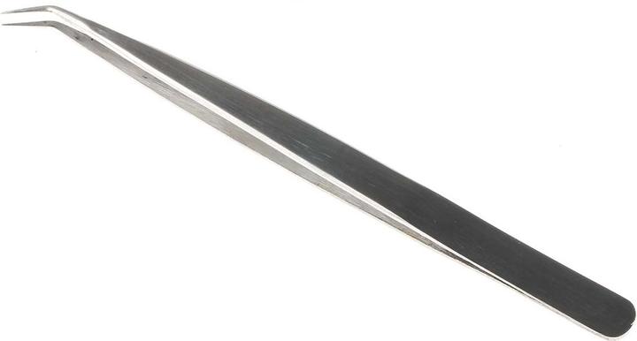 Immagine prodotto RS PRO Pinzetta in acciaio inossidabile, punta curva, extra fine, 140 mm