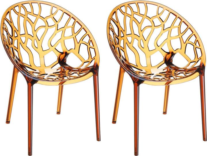 Actual product image CLP 2er SET Stapelstuhl CRYSTAL