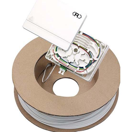 Rutenbeck Kit di connessione in fibra ottica - montabile in superficie (Scatola di giunzione), Accessori di rete