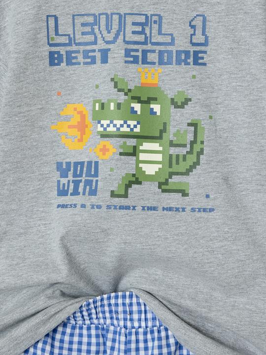 Image du produit Vertbaudet 2er-Pack Jungen Sommer-Schlafanzüge mit Gamer-Print (116)