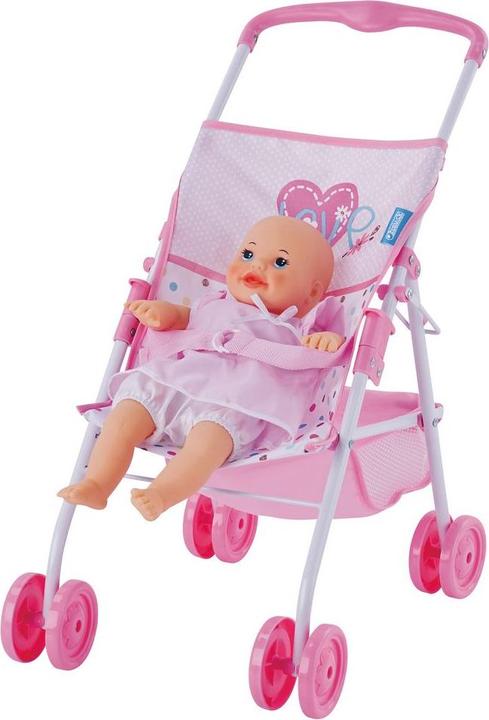 Immagine prodotto Hauck Carrozzina e passeggino per bambole 3 pezzi - sdraietta, passeggino e bambola (36 cm)