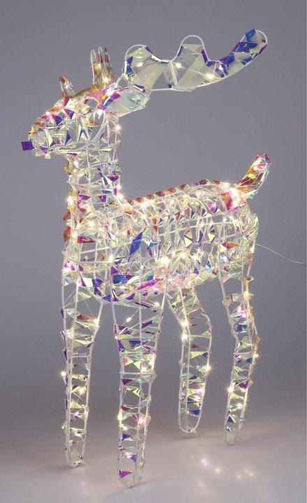Produktbild Mojawo LED Rentier 100 LEDs warmweiss Weihnachtsbeleuchtung Innen Batterie