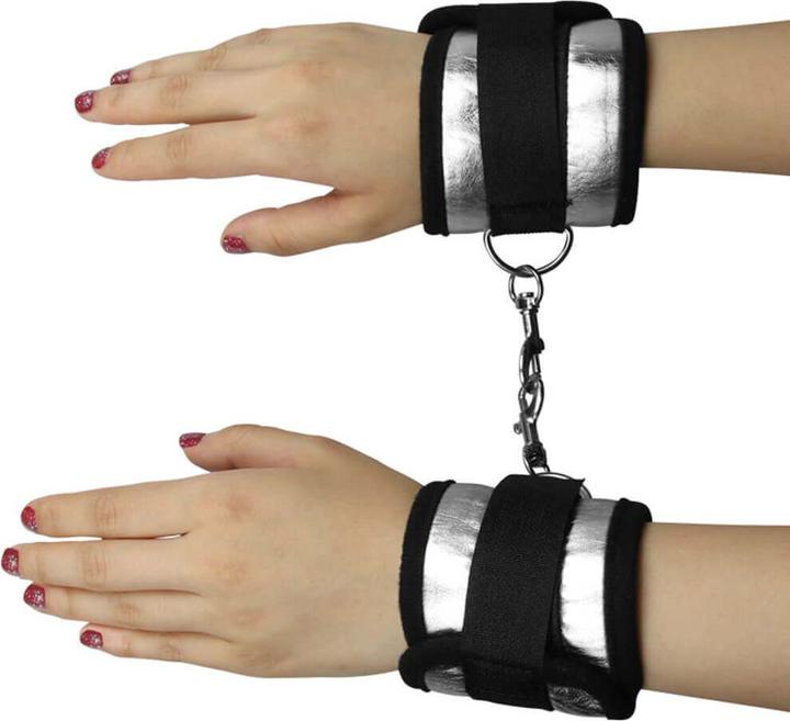 Produktbild Lovetoy Klettverschluss Handschellen Schwarz und Silber