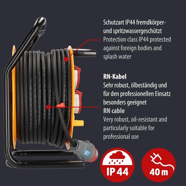 Produktbild Brennenstuhl Kabeltrommel Brobusta 380 H07RN-F5G2.5 (40 m, 2.50 mm²)