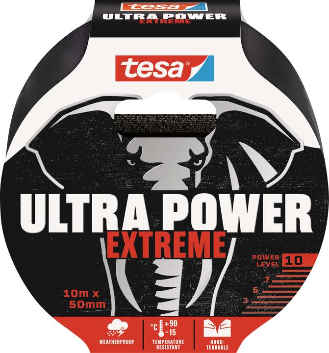tesa ULTRA POWER EXTREME Reparaturband, wetterbeständiges Ductape (50 mm)
