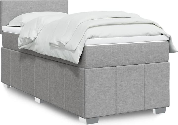 vidaXL Bo x springbett mit Matratze 90 x 190 cm Stoff (90 x 190 cm)