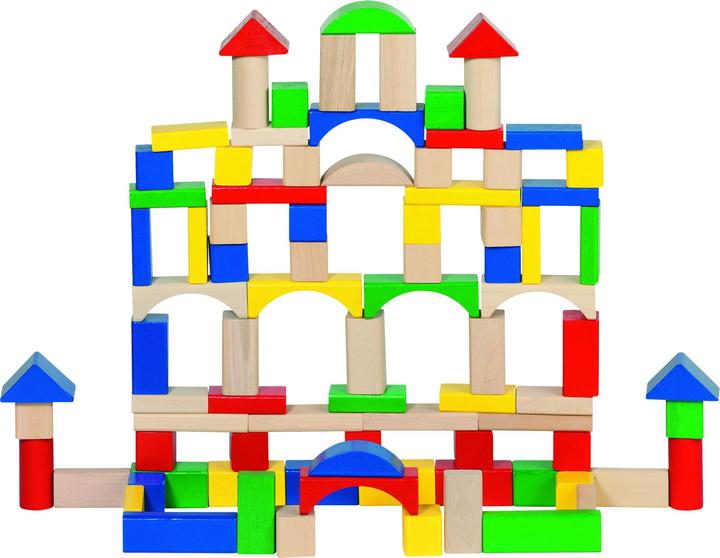 Goki Holzbausteine in Ton-Farbe