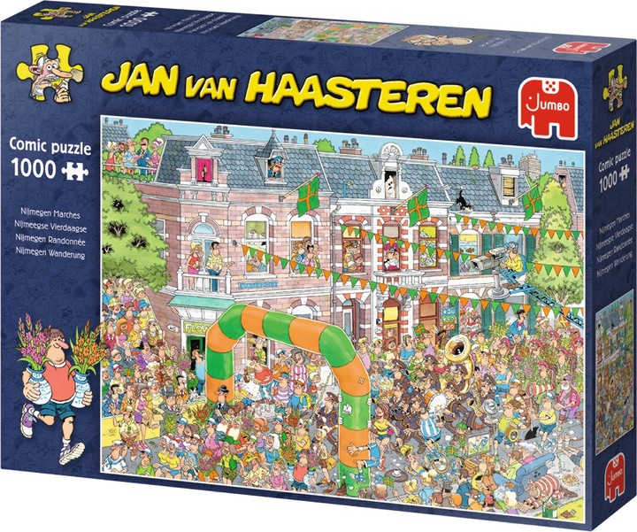 Actual product image Jumbo Jan Van Haasteren - Four Day Marches (1000 pieces) (1000 pieces)