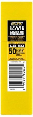 Actual product image Olfa 50 pcs. Segmentlb -blades in a plastic box (Cutters, Replacement blade)