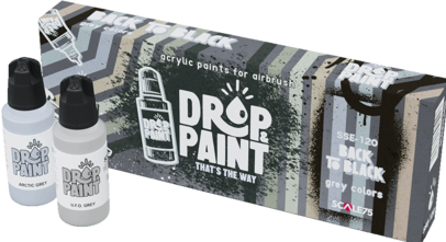 Actual product image Drop & Paint Back To Black Paint Set