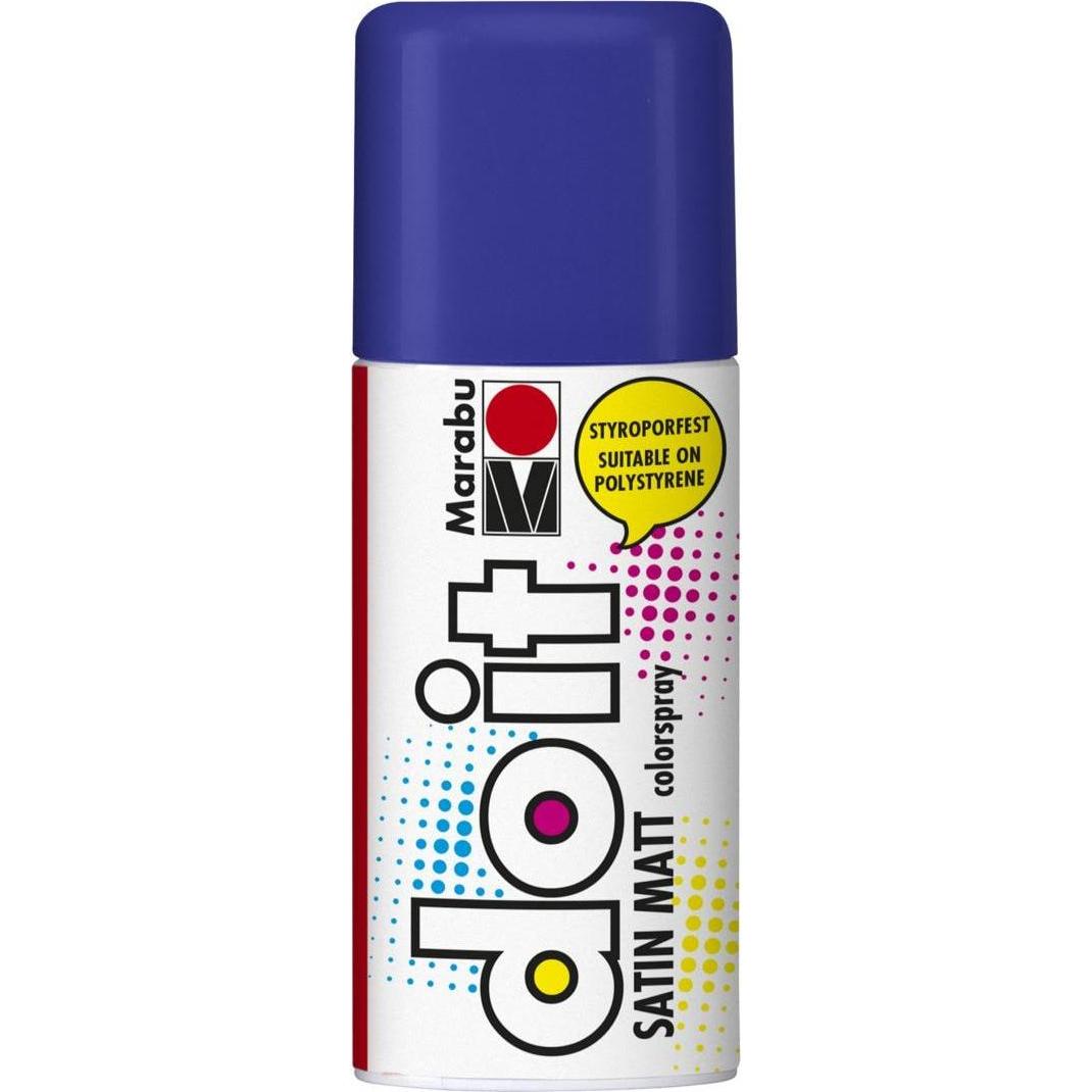 Marabu, Künstlerfarbe + Bastelfarbe, Sprühfarbe do it Satin matt (Dunkelviolett, 150 ml)