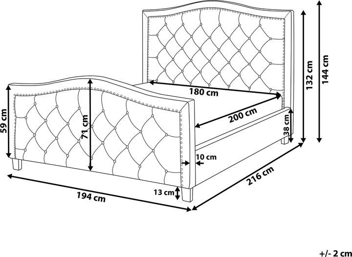 Actual product image Beliani Aurel (180 x 200 cm)