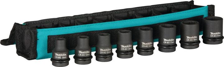 Image du produit Makita Jeu de clés à douilles 8 pcs. 1/2 (12 mm, 10 mm, 19 mm, 21 mm, 13 mm, 14 mm, 17 mm, 18 mm, 16 mm, 9 mm, 15 mm, 11 mm, 20 mm, 8 mm)