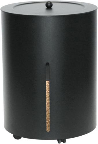 Lienbacher Boîte à pellets ronde, noire (Ø 38 x 54 cm)