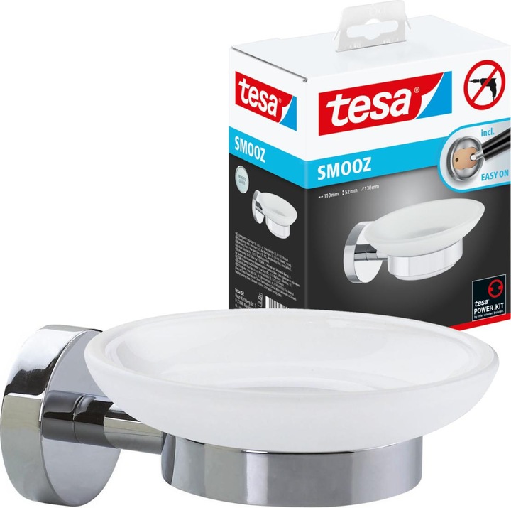 Produktbild tesa SMOOZ Seifenhalter inkl. Klebelösung ohne Bohren