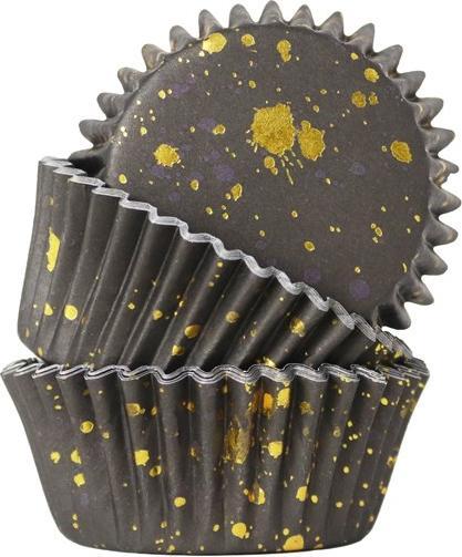 Image du produit PME Moules à cupcakes noir & or (5 cm)
