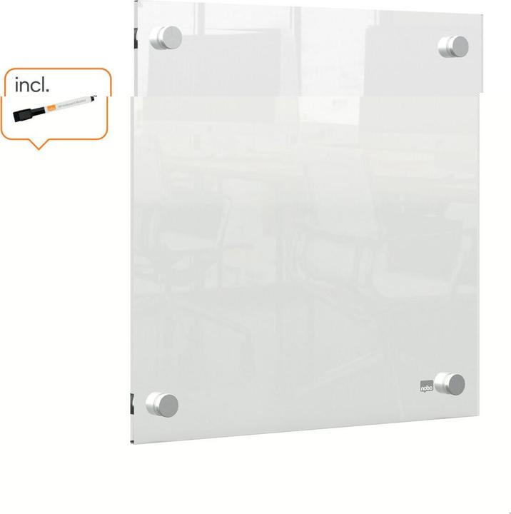Produktbild Nobo Acryl-Notiztafel Zur Wandmontage 30 cm x 30 cm, Transparent (30 x 30 cm)