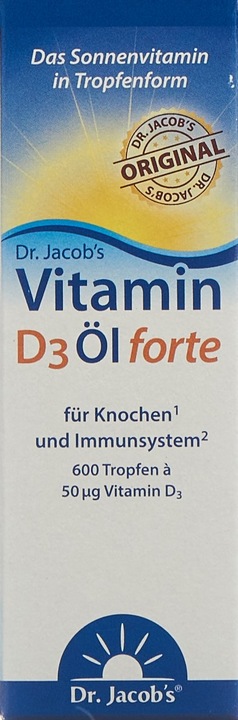 Actual product image Dr. Jacob's D3 oil forte (1 Piece, Droplet, 72 g)