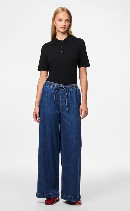 Immagine prodotto Pieces PCSILKE MW PULL-UP Wide Fit Jeans (S)