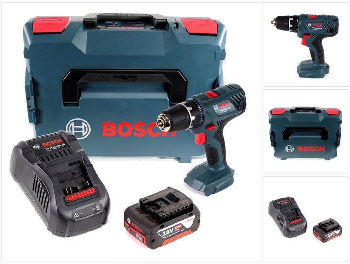Actual product image Bosch Professional GSR 18V-21 Cordless drill driver 18V 55Nm + 1x battery 5.0Ah + charger + L-Boxx