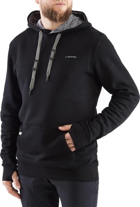 Immagine prodotto Vikingsports Felpa con cappuccio Europe Bamboo Laxa Uomo Nero (L)